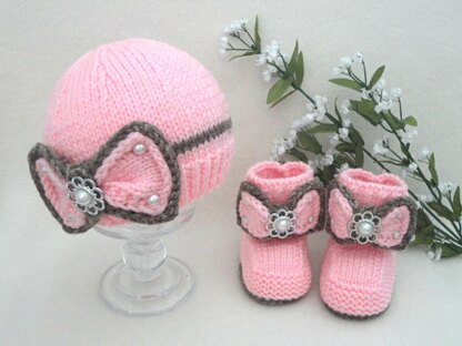 Knitted Baby Shoes Baby Beanie Pattern Baby Girl