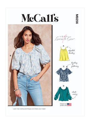 McCall's Misses' Tops M8256 - Sewing Pattern