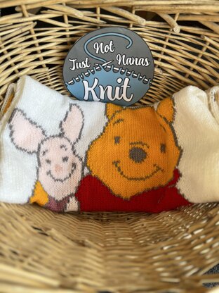 Pooh and Piglet baby blanket