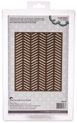 Creative Expressions Craft Dies By Sue Wilson - Background-Herringbone