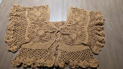Bohemian Elegance Crochet Lace Blouse