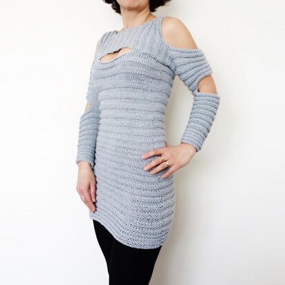 Ribbed Cut-Outs Tunic