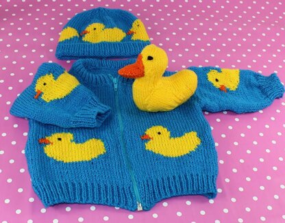 Baby Rubber Ducky Bomber Jacket, Beanie & Toy