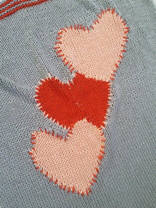 3 heart baby blanket