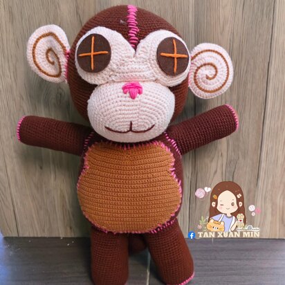 Cocomelon Monkey Crochet Amigurumi Pattern