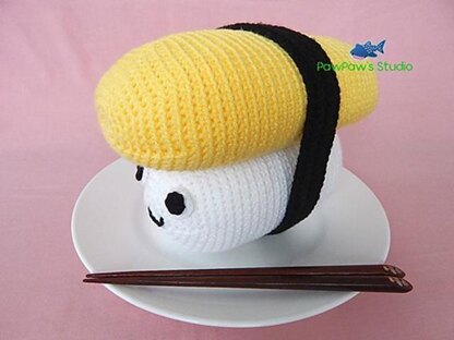 Amigurumi Jumbo Sushi Tamago/egg Pattern No.16