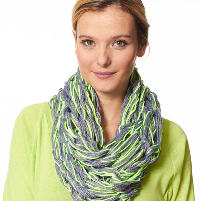 Arm Knit Cowl in Caron Simply Soft & Simply Soft Heathers - Downloadable PDF