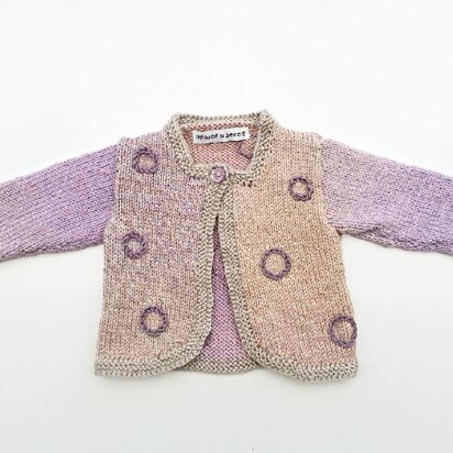 Single Button Girl's Cardigan