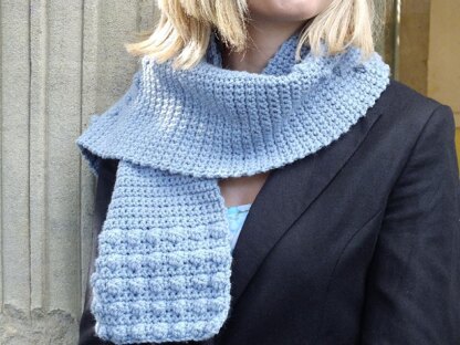 Denim Bobble Scarf