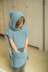 Maura hooded poncho