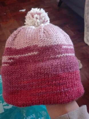 Double brim knit hat
