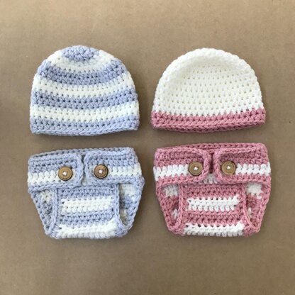 Diaper Cover and Beanie Pattern