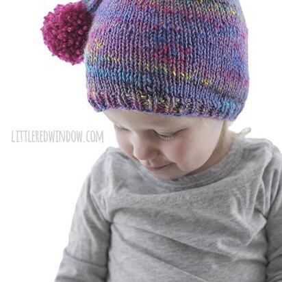 Easy Pom Pom Stocking Cap