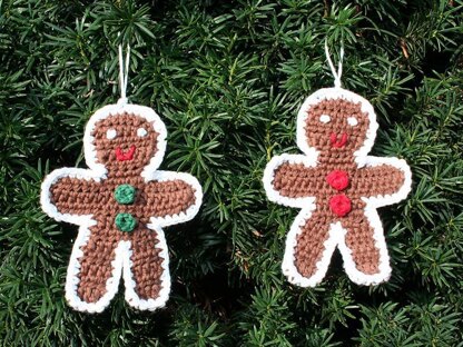 Gingerbread Man - Ornament - Amigurumi