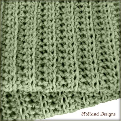 Simple Knit-Look Blanket