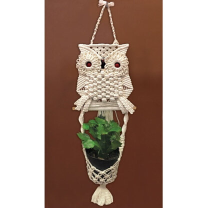 Design Works Owl Planter Wall Hanging Macrame Kit