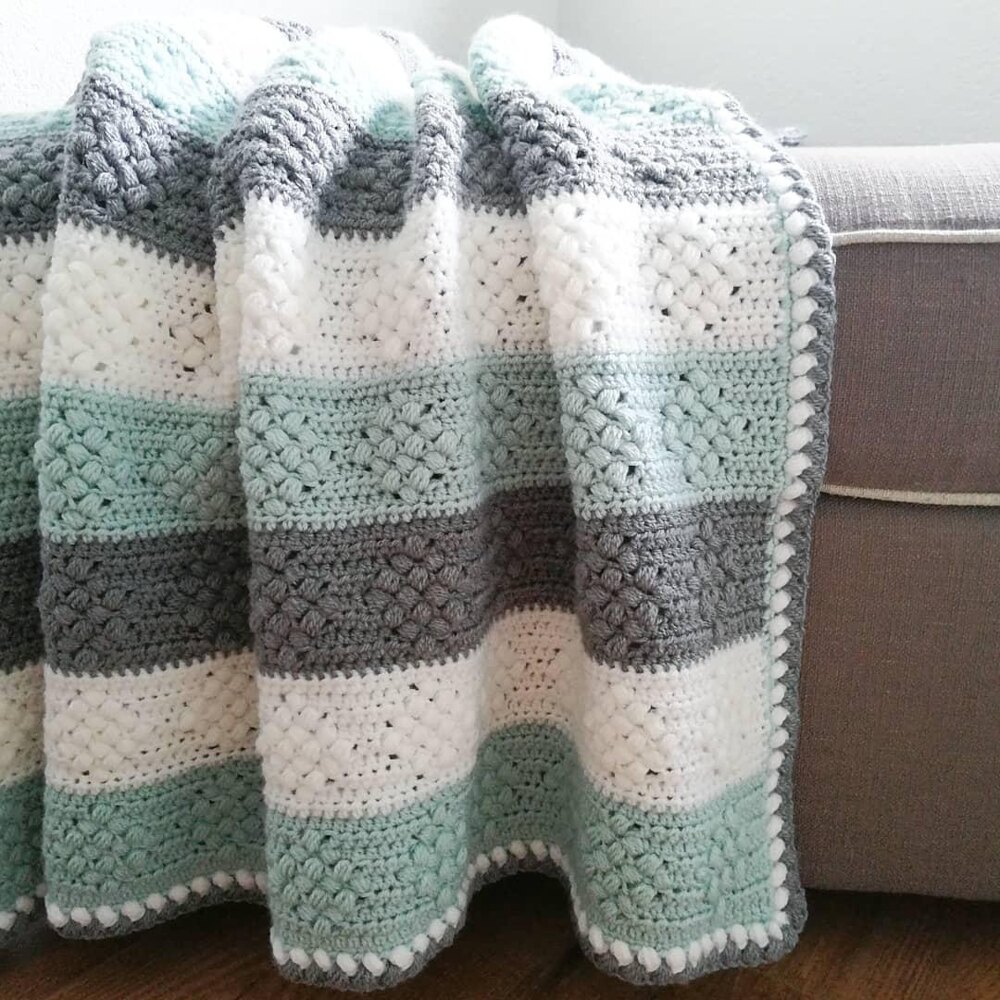 Diamond Bobble Blanket