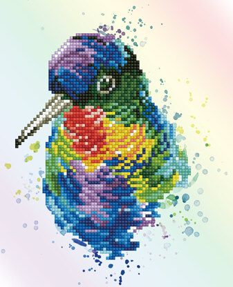 Diamond Dotz Rainbow Feathers Diamond Painting Kit