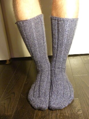 2-at-a-time, toe up, short row heel socks on 2 circular needles