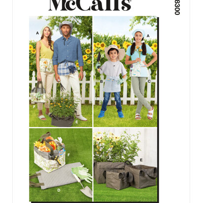 McCall's Garden Items M8300 - Paper Pattern, Size A (All Sizes in One Envelope)