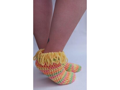 Cute Cuffs Crochet socks Fringe