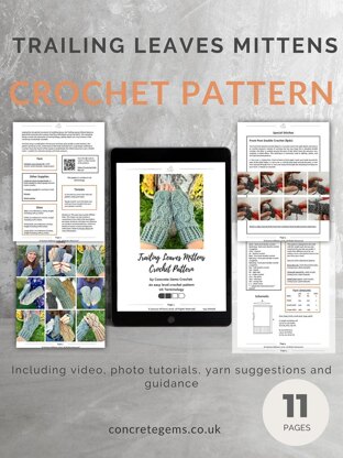 Trailing Leaves Mittens