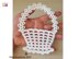 Crocheted white basket 2