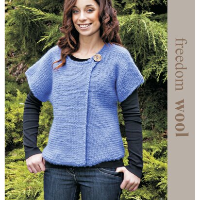 Sideways Knit Tunic in Twilleys Freedom Wool - 9132