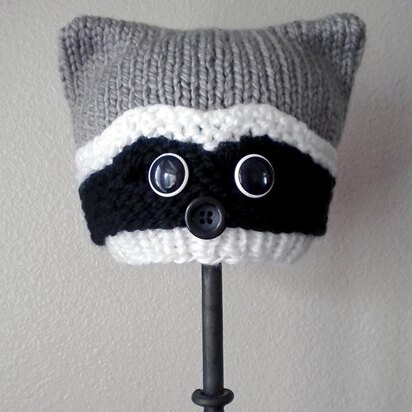 Woodland Raccoon Knit Hat