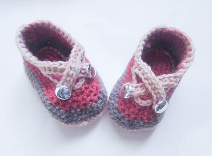 Baby Booties Two 2 Strap