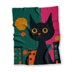 Neon Night City Black Cat Blanket Kitten Afghan Graphgan JPG C2C Crochet Pattern