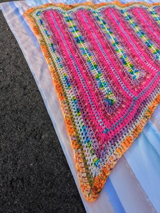 Sawtooth Dragon Tail Shawl