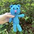 Blue Crochet Tiger