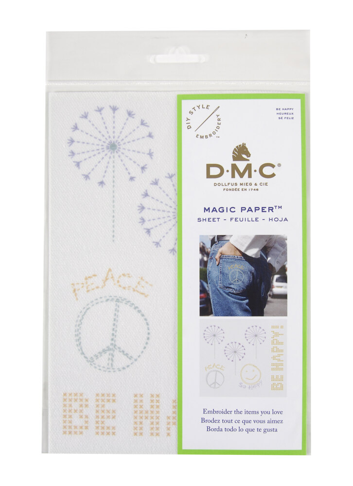 DMC Magic Paper Be Happy Embroidery Sheet