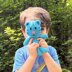 Blue Crochet Tiger