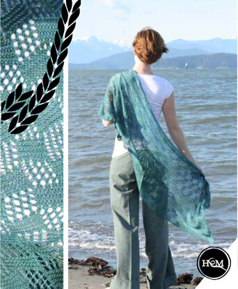 Storm Water Shawl in Hand Maiden Sea Silk