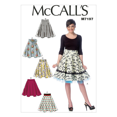 McCall's Misses' Skirts M7197 - Sewing Pattern