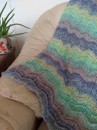 Ocean Ripple Baby Blanket