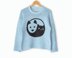 Womens knit sweater Cat Dog Yin Yang Knitting Pattern