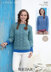 Womens Slash Neck Long and ¾ Sleeved Sweater in Sirdar Click DK - 7047 - Downloadable PDF