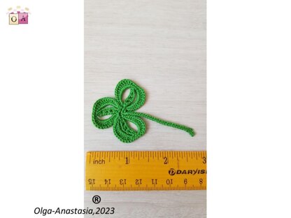 Crocheted shamrock 4