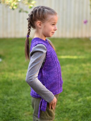 Girls knitted clearance vest