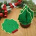 Holly Christmas Tree Coasters