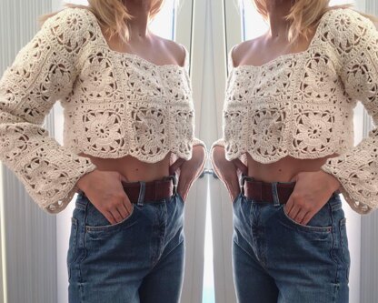 Granny square sweater