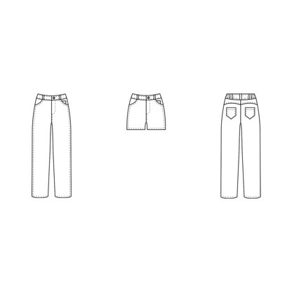 Rebecca Page Joey Jeans Sewing Pattern - Downloadable PDF