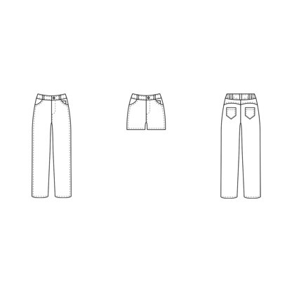 Rebecca Page Joey Jeans Sewing Pattern - Downloadable PDF