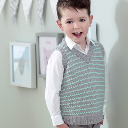 Bo Peep Charming Chap Slipover & Sweater in West Yorkshire Spinners - DBP0117 - Downloadable PDF