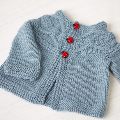 774 Harper Baby Cardigan - Knitting Pattern for Babies in Valley Yarns Haydenville