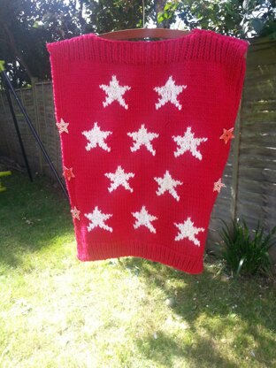 Star Chunky Cape with Snood for kids 1-10 years