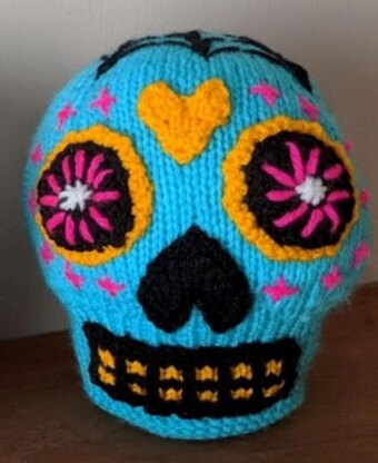 Blue Sugar Skull - Day of the Dead Mexico